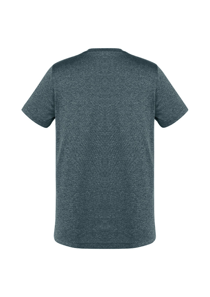 Biz Collection T800MS Aero Mens Short Sleeve Tee in Charcoal - back view
