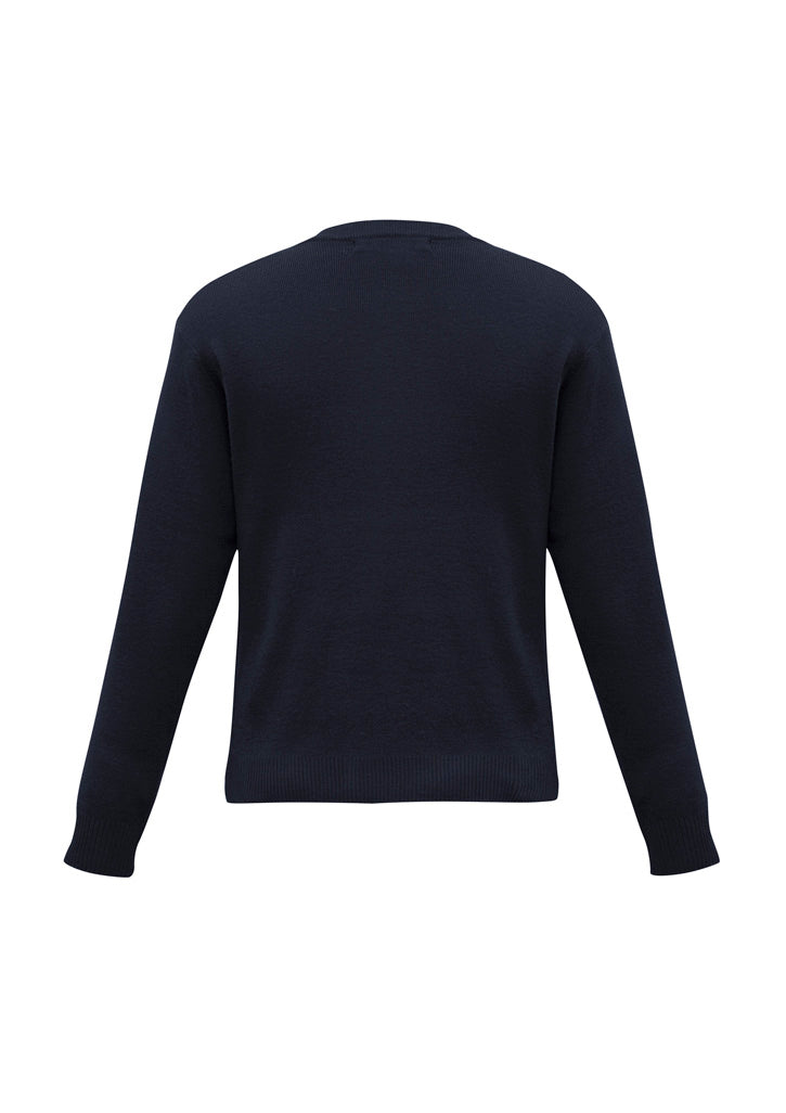 Biz Collection WP6008 Woolmix Mens Knit Pullover in Navy - back view
