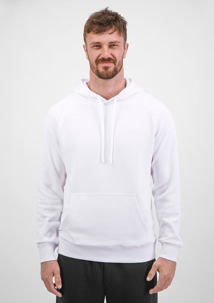 Basis Mens Hoodie - X1003M in White - model