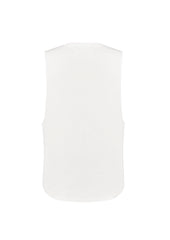 Syzmik ZH137 Mens Streetworx Sleeveless Tee in White - back view