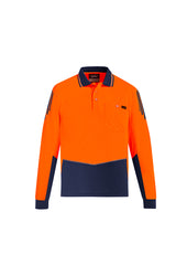 Mens Hi Vis Flux Long Sleeve Polo - ZH310 - syzmik-5