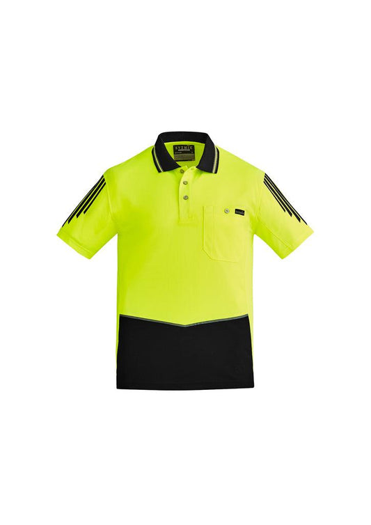 Mens Hi Vis Flux Short Sleeve Polo - ZH315 - syzmik-0