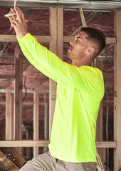 Mens Hi Vis Long Sleeve Tee - ZH390 - syzmik-1