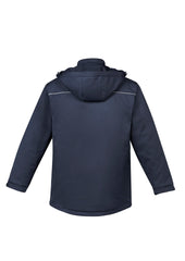 Syzmik ZJ253 Unisex Antarctic Softshell Jacket in Navy - back view