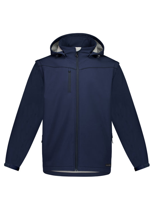 Syzmik ZJ263 Unisex Streetworx 2 In 1 Stretch Softshell Jacket in Navy