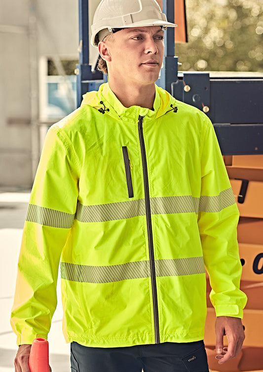 Unisex Super Light Segmented Tape Packable Rain Jacket - ZJ560 - syzmik-0