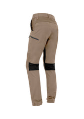 Syzmik ZP340 Mens Streetworx Stretch Pant - Cuffed in Khaki - back view