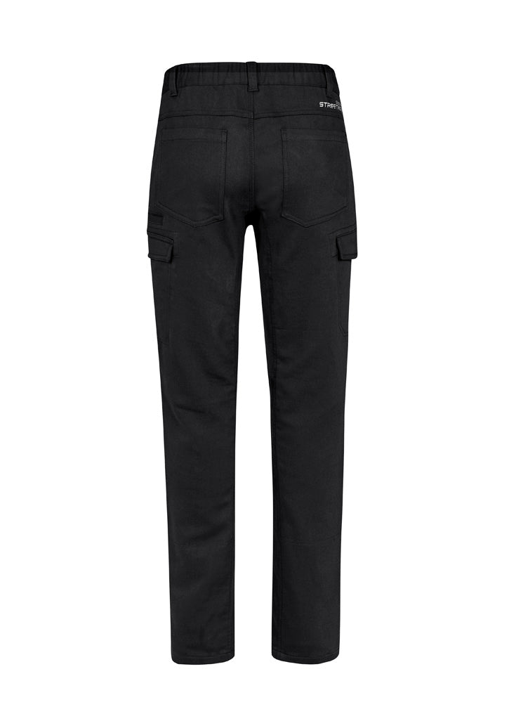 Syzmik ZP444 Mens Streetworx Comfort Pant in Black - back view