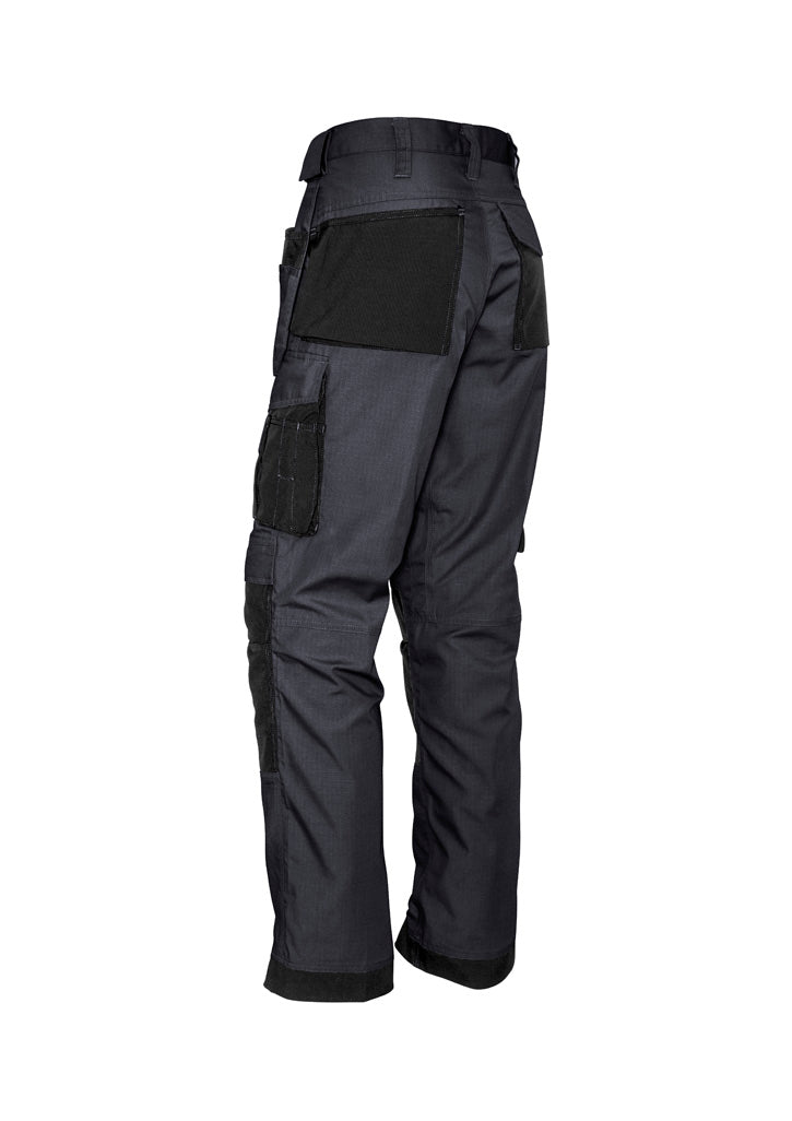 Syzmik ZP509 Mens Ultralite Multi-Pocket Pant in Charcoal/Black - back view