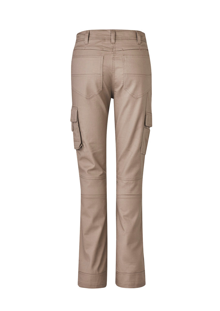 Syzmik ZP704 Womens Rugged Cooling Cargo Pant in Khaki - back view