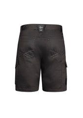 Syzmik ZS146 Mens Summer Cargo Short in Charcoal - back view