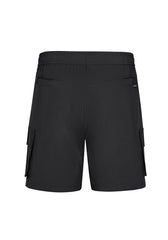 Syzmik ZS240 Mens Streetworx Board Short in Black - back view
