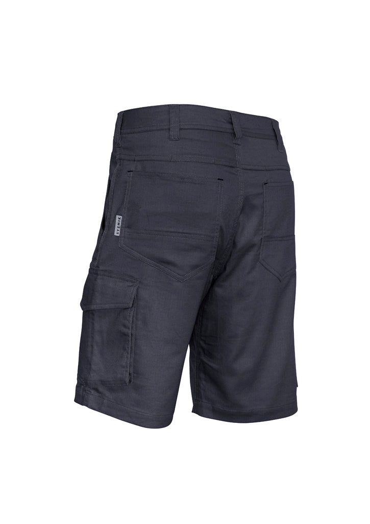 Syzmik ZS505 Mens Rugged Cooling Vented Short in Charcoal - back view