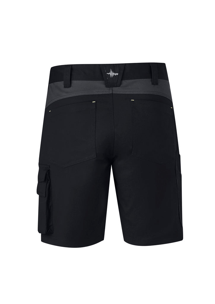 Syzmik ZS550 Mens Streetworx Tough Short in Black - back view