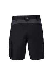 Syzmik ZS550 Mens Streetworx Tough Short in Black - back view