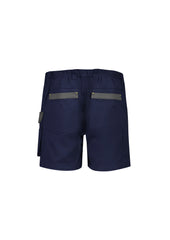 Syzmik ZS607 Mens Rugged Cooling Stretch Short Short in Navy - back view