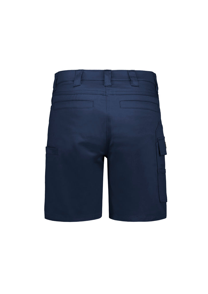 Syzmik ZS735 Womens Essential Stretch Cargo Short in Navy - back view