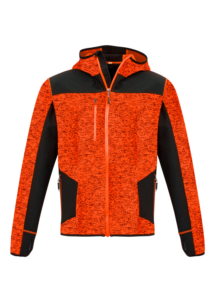 Syzmik ZT360 Unisex Streetworx Reinforced Knit Hoodie in Fluoro Orange