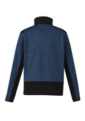 Syzmik ZT380 Unisex Streetworx Reinforced Knit 1/2 Zip Pullover in Navy - back view