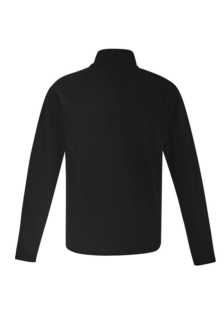 Syzmik ZT766 Unisex Merino Wool Mid-Layer Pullover in Black - back view