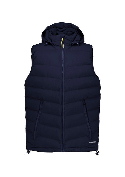 Syzmik ZV245 Unisex Streetworx Hooded Puffer Vest in Navy