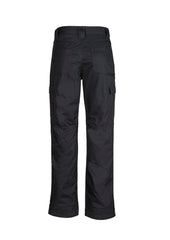 Syzmik ZW001 Mens Midweight Drill Cargo Pant (Regular) in Black - back view