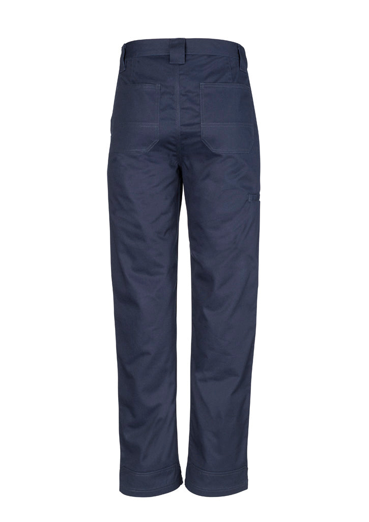 Syzmik ZW002 Mens Plain Utility Pant in Navy - back view