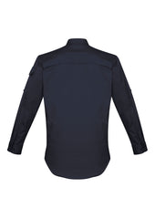 Syzmik ZW400 Mens Rugged Cooling Long Sleeve Shirt in Charcoal - back view