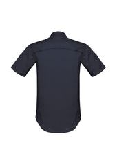 Syzmik ZW405 Mens Rugged Cooling Short Sleeve Shirt in Charcoal - back view