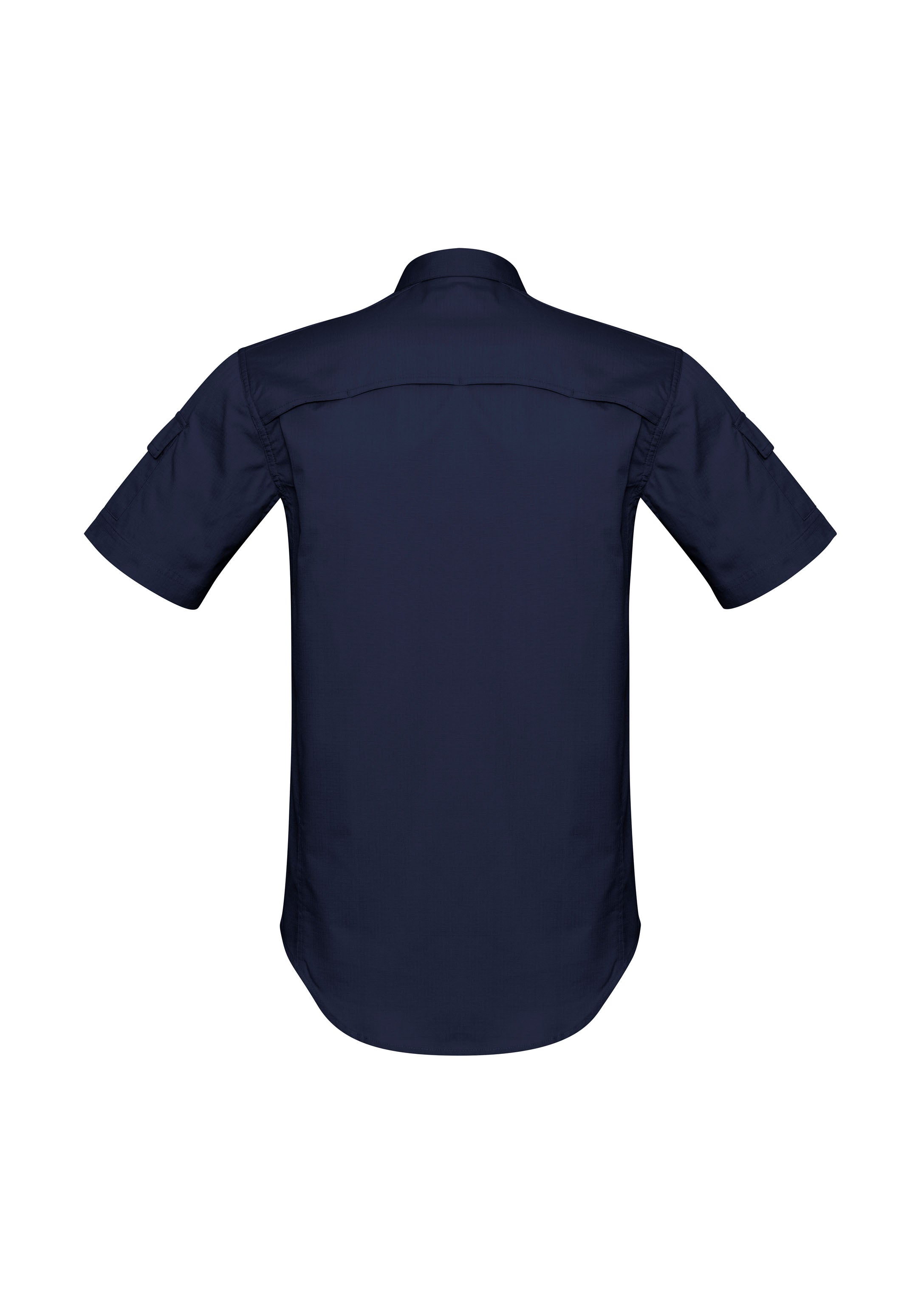 Syzmik ZW405 Mens Rugged Cooling Short Sleeve Shirt in Navy - back view