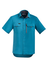 Syzmik ZW465 Mens Outdoor Short Sleeve Shirt in Diesel