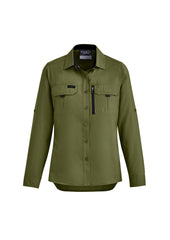 Syzmik ZW760 Womens Outdoor Long Sleeve Shirt in Army