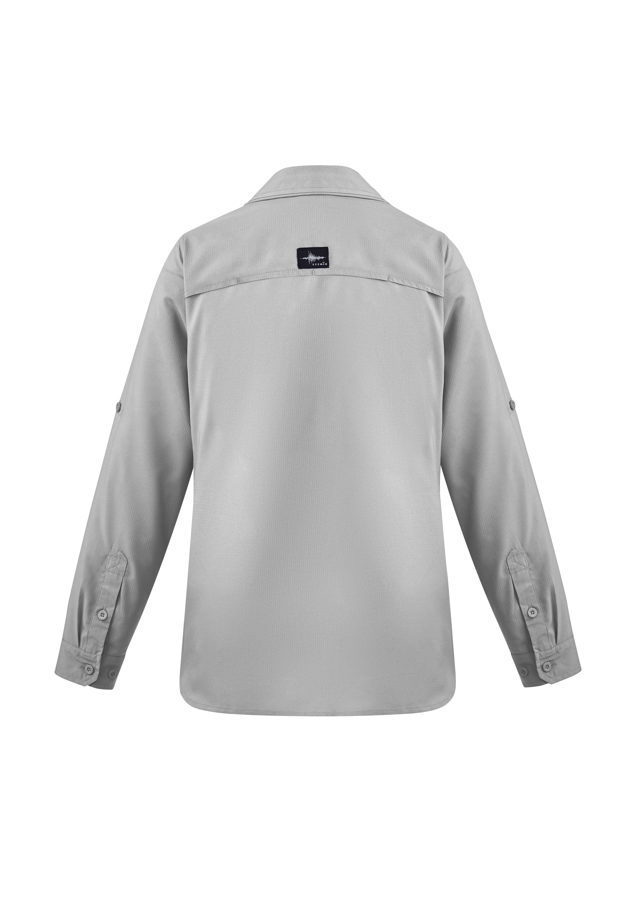 Syzmik ZW760 Womens Outdoor Long Sleeve Shirt in Stone - back view