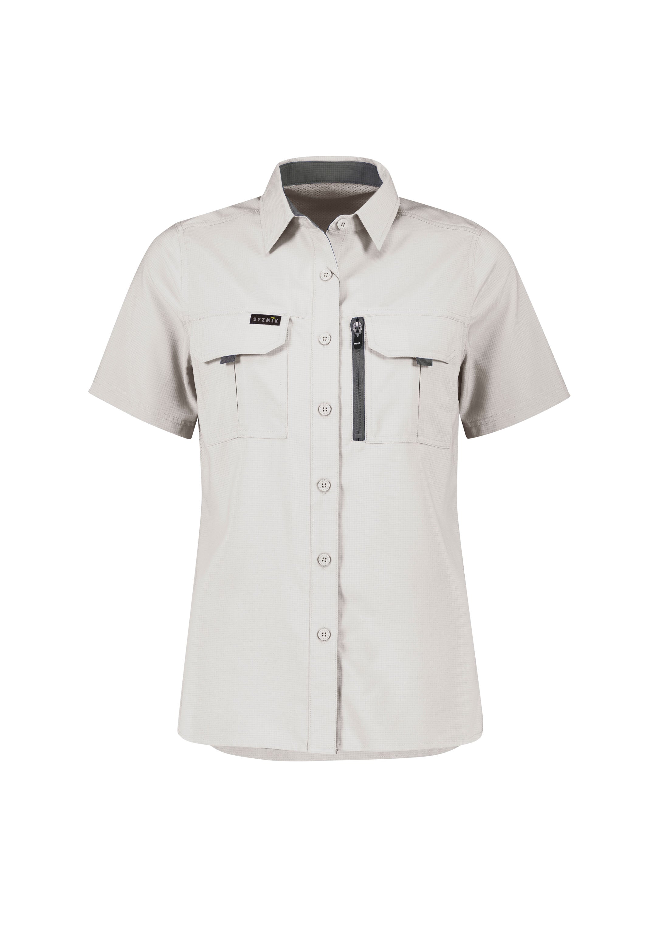 Syzmik ZW765 Womens Outdoor Short Sleeve Shirt in Natural