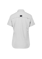 Syzmik ZW765 Womens Outdoor Short Sleeve Shirt in Stone - back view