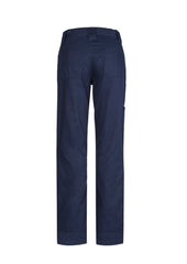Syzmik ZWL002 Womens Plain Utility Pant in Navy - back view