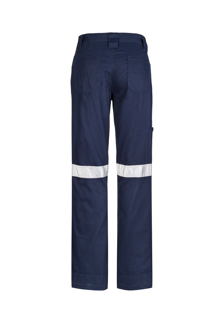 Syzmik ZWL004 Womens Taped Utility Pant in Navy - back view