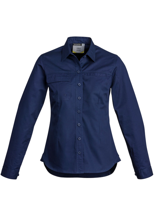 Womens Lightweight Tradie Long Sleeve Shirt - ZWL121 - syzmik-0