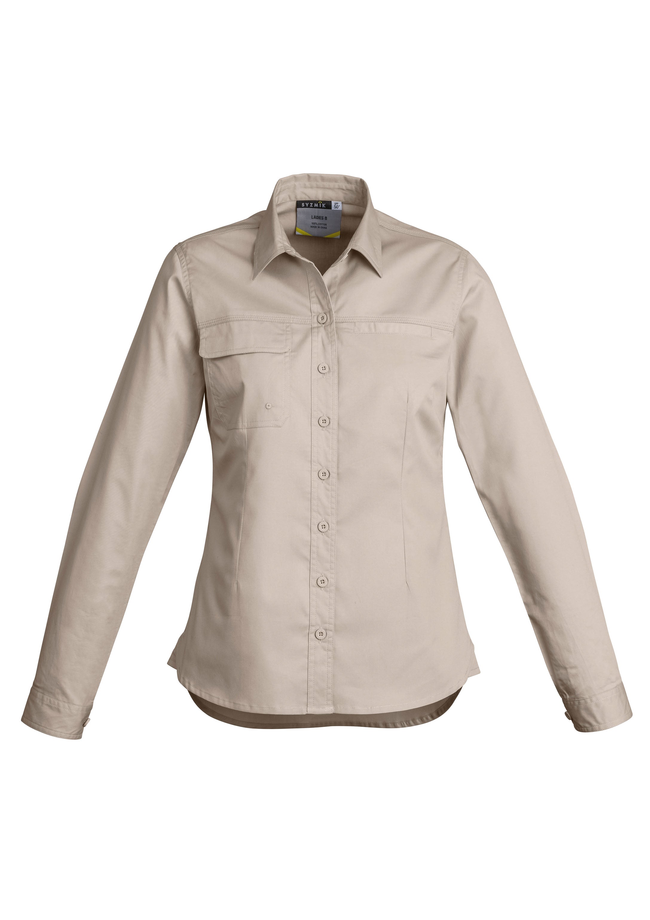 Womens Lightweight Tradie Long Sleeve Shirt - ZWL121 - syzmik-3
