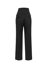 Biz Corporates 10100 Cool Stretch Womens Maternity Pant in Black - back view