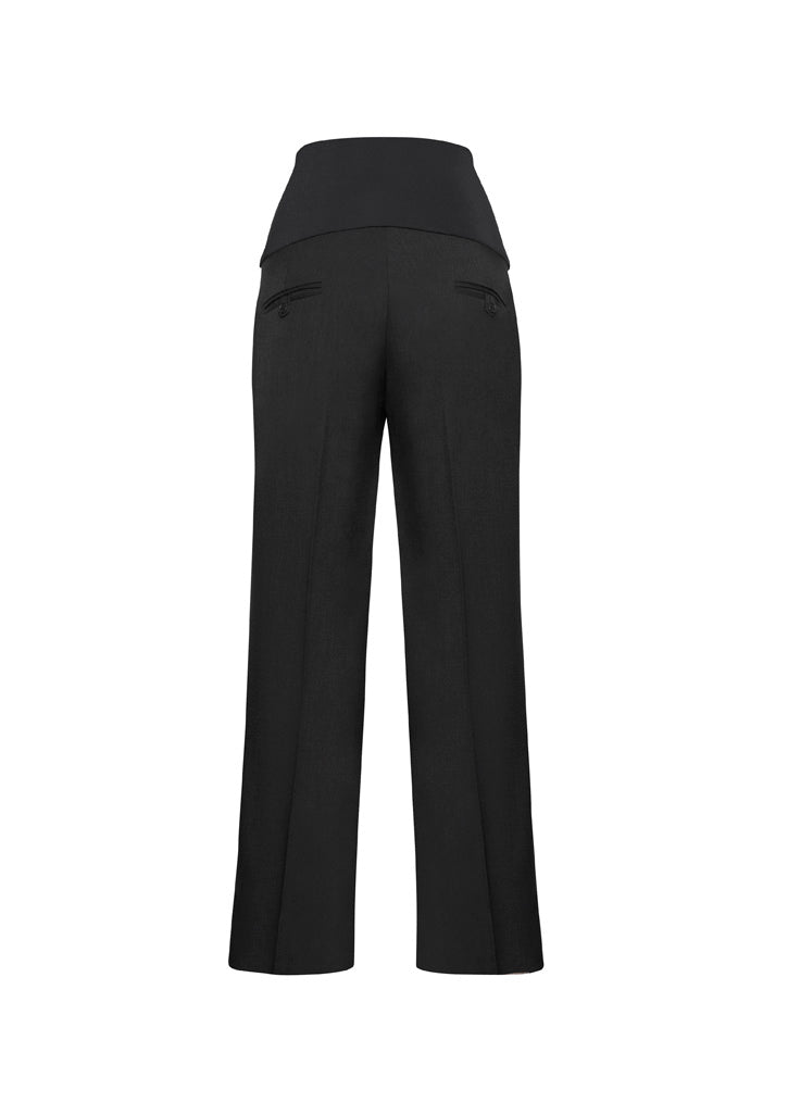Biz Corporates 10100 Cool Stretch Womens Maternity Pant in Charcoal - back view