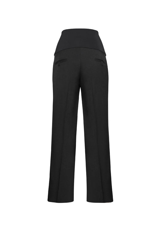 Biz Corporates 10100 Cool Stretch Womens Maternity Pant in Charcoal - back view