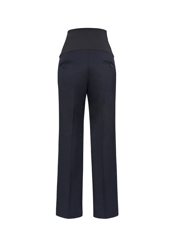 Biz Corporates 10100 Cool Stretch Womens Maternity Pant in Navy - back view