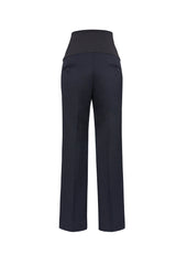 Biz Corporates 10100 Cool Stretch Womens Maternity Pant in Navy - back view