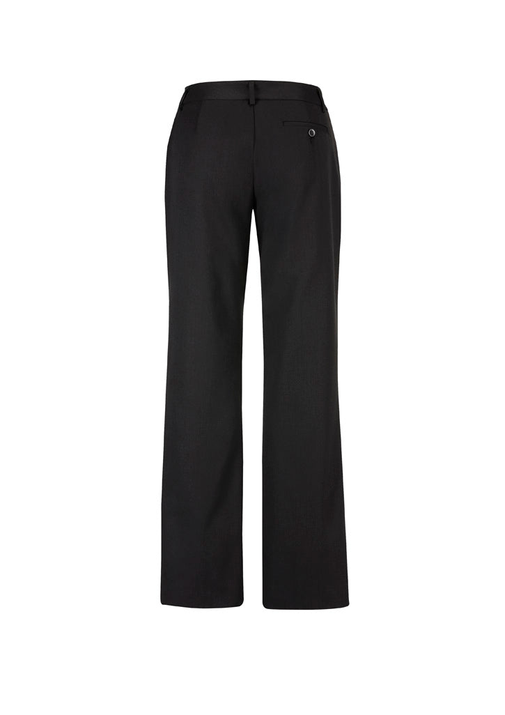 Biz Corporates 10111 Cool Stretch Womens Relaxed Pant in Black - back view