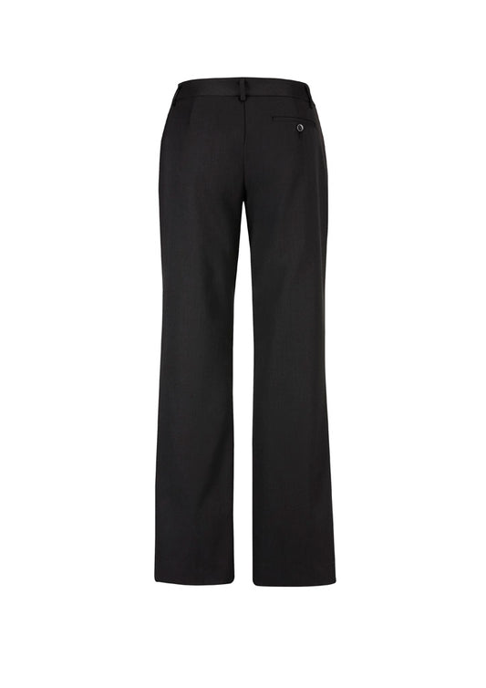 Biz Corporates 10111 Cool Stretch Womens Relaxed Pant in Black - back view