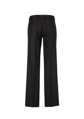 Biz Corporates 10115 Cool Stretch Womens Adjustable Waist Pant in Black - back view