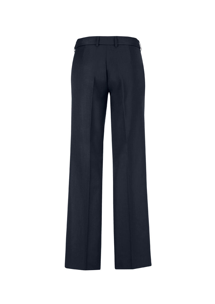 Biz Corporates 10115 Cool Stretch Womens Adjustable Waist Pant in Navy - back view