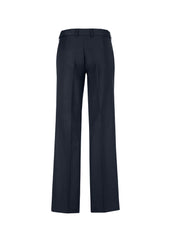 Biz Corporates 10115 Cool Stretch Womens Adjustable Waist Pant in Navy - back view