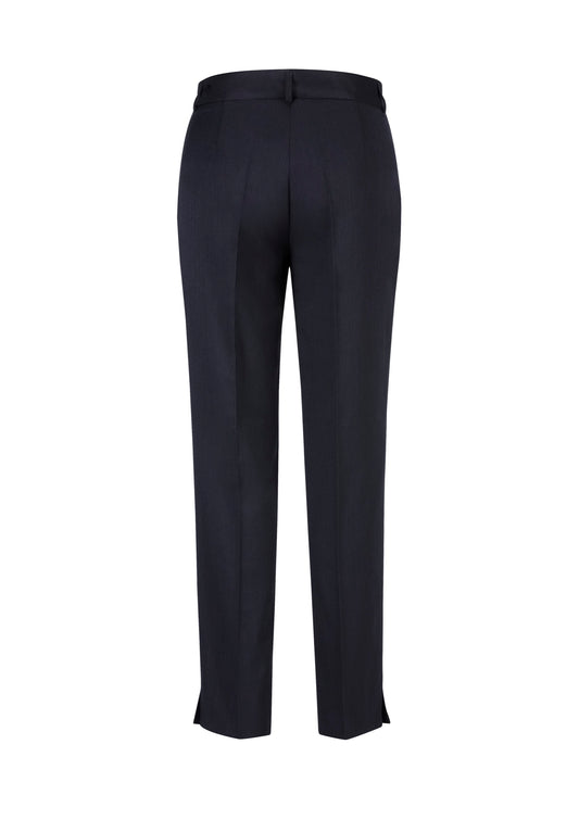 Biz Corporates 10117 Cool Stretch Womens Slim Leg Pant in Navy - back view